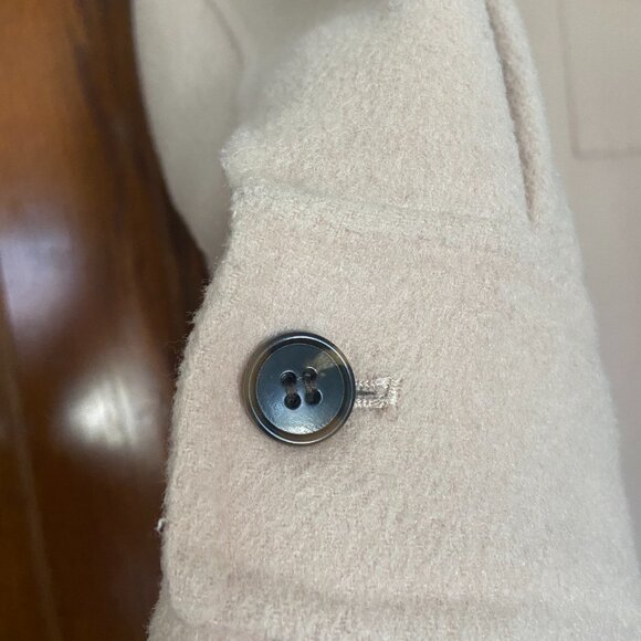 Zara Beige Button-Up Coat - Picture 4 of 6